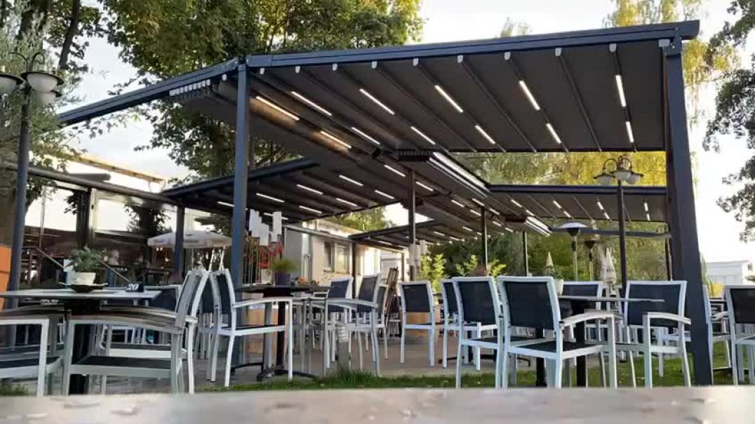 Пергола Двухскатная Тентовая 12000х8000мм